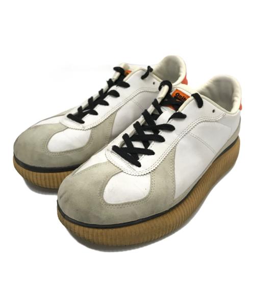Onitsuka Tiger（オニツカタイガー）Onitsuka Tiger (オニツカタイガー) ローカットスニーカー ホワイト×アイボリー サイズ:27.0cmの古着・服飾アイテム