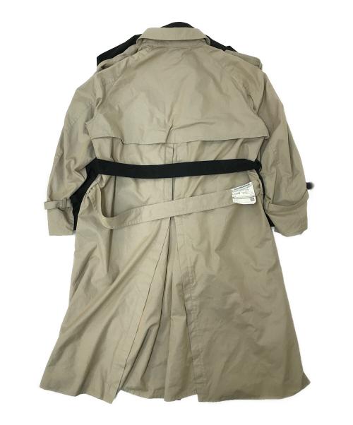 Maison MIHARA YASUHIRO（メゾン ミハラ ヤスヒロ）Maison MIHARA YASUHIRO (メゾン ミハラ ヤスヒロ) W-Sleeve Docking Coat ブラック×ベージュ サイズ:46の古着・服飾アイテム