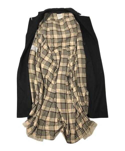 Maison MIHARA YASUHIRO（メゾン ミハラ ヤスヒロ）Maison MIHARA YASUHIRO (メゾン ミハラ ヤスヒロ) W-Sleeve Docking Coat ブラック×ベージュ サイズ:46の古着・服飾アイテム