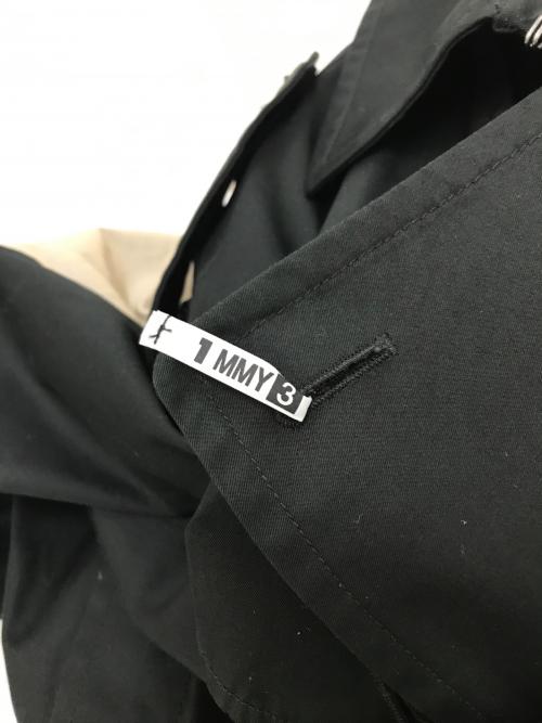 Maison MIHARA YASUHIRO（メゾン ミハラ ヤスヒロ）Maison MIHARA YASUHIRO (メゾン ミハラ ヤスヒロ) W-Sleeve Docking Coat ブラック×ベージュ サイズ:46の古着・服飾アイテム