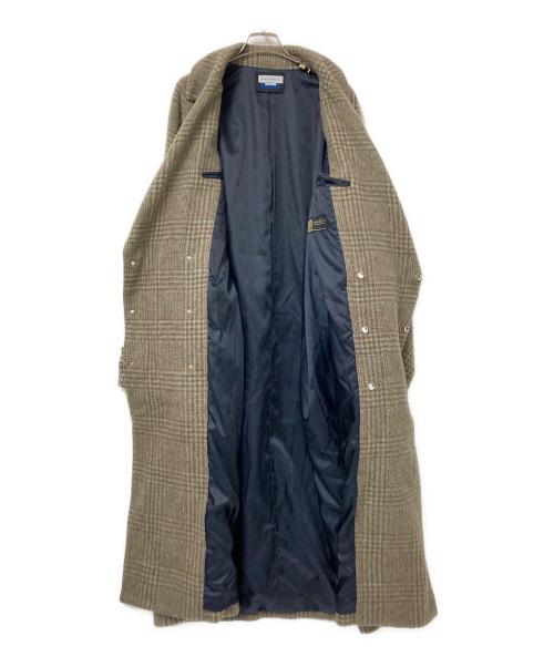 MAISON SPECIAL（メゾンスペシャル）MAISON SPECIAL (メゾンスペシャル) ウールチェックオーバーロングコート ベージュ×ブラウン サイズ:01の古着・服飾アイテム