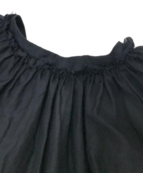 TOMORROW LAND collection（トゥモローランドコレクション）TOMORROW LAND collection (トゥモローランドコレクション) コットンシルク ワイドスリーブブラウス ネイビー サイズ:36の古着・服飾アイテム