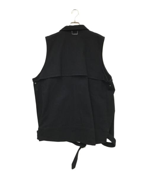 ADRER（アドラー）ADRER (アドラー) デニムライダースジレベスト ブラック サイズ:Sの古着・服飾アイテム
