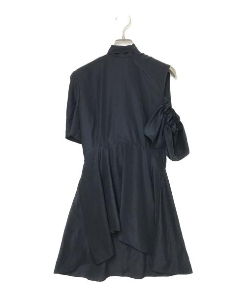 ROKH（ロク）ROKH (ロク) SILK MIX CAP SLEEVE BLOUSE ブラック サイズ:38の古着・服飾アイテム