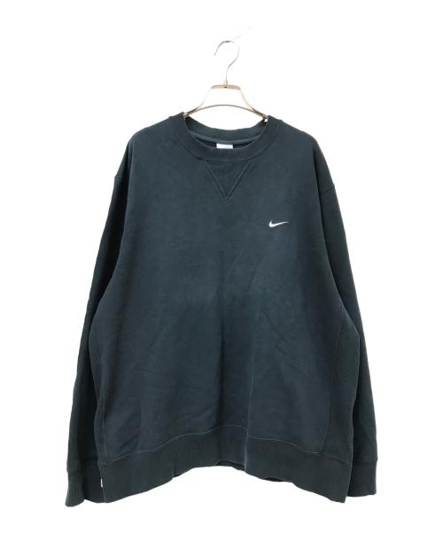 NIKE（ナイキ）NIKE (ナイキ) 刺繍ロゴVガゼットスウェット ブラック サイズ:XLの古着・服飾アイテム