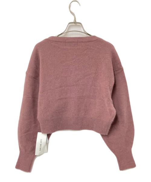 Lily Brown（リリーブラウン）Lily Brown (リリーブラウン) フォックスビットカーディガン ピンク サイズ:F 未使用品の古着・服飾アイテム