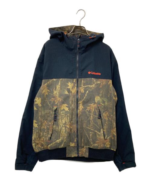 Columbia（コロンビア）Columbia (コロンビア) フーデッドジャケット ブラック×ブラウン サイズ:XLの古着・服飾アイテム