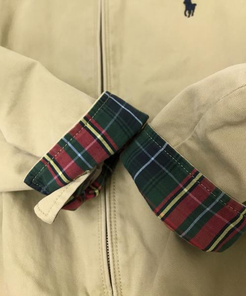 POLO RALPH LAUREN（ポロ・ラルフローレン）POLO RALPH LAUREN (ポロ・ラルフローレン) 裏地チェックスイングトップ ベージュ サイズ:Mの古着・服飾アイテム