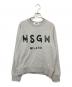 MSGM（エムエスジーエム）の古着「LOGO SWEAT PULLOVER」｜グレー