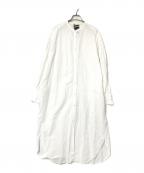 CHAOSカオス）の古着「バンドカラーシャツワンピース」｜ホワイト