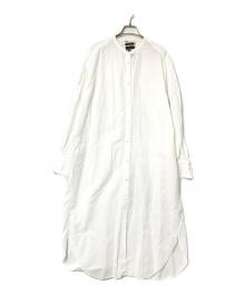 CHAOS（カオス）の古着「バンドカラーシャツワンピース」｜ホワイト