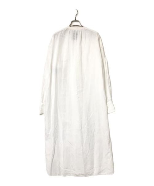 CHAOS（カオス）CHAOS (カオス) バンドカラーシャツワンピース ホワイト サイズ:Fの古着・服飾アイテム