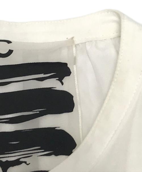 CHAOS（カオス）CHAOS (カオス) バンドカラーシャツワンピース ホワイト サイズ:Fの古着・服飾アイテム