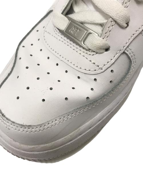 NIKE（ナイキ）NIKE (ナイキ) ガールズ エア フォース 1 ホワイト サイズ:24.5cmの古着・服飾アイテム