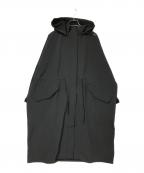 uiscelユイセル）の古着「撥水スタンドカラーロングコート」｜ブラック