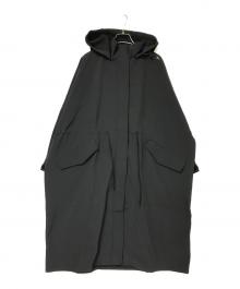 uiscel（ユイセル）の古着「撥水スタンドカラーロングコート」｜ブラック