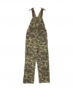 CarHarttカーハート）の古着「カモフラオーバーオール」｜オリーブ