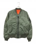 AVIREXアヴィレックス）の古着「MA-1フライトジャケット」｜オリーブ
