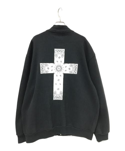 KRHYME DENIM（クライムデニム）KRHYME DENIM (クライムデニム) 刺繍スタジャン ブラック サイズ:XLの古着・服飾アイテム