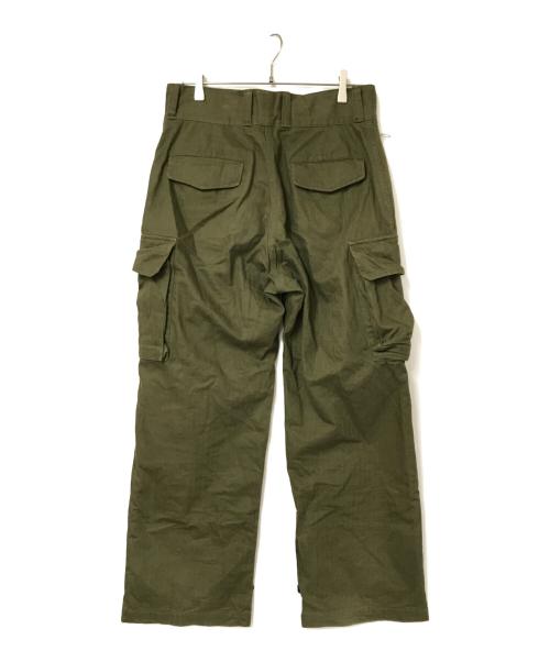 HOUSTON（ヒューストン）HOUSTON (ヒューストン) カーゴパンツ オリーブ サイズ:24の古着・服飾アイテム