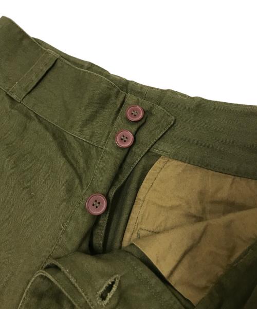 HOUSTON（ヒューストン）HOUSTON (ヒューストン) カーゴパンツ オリーブ サイズ:24の古着・服飾アイテム