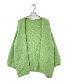 TRICOTS JEAN MARC（トリコットジーンマルク）の古着「モヘヤ混カーディガン」｜グリーン