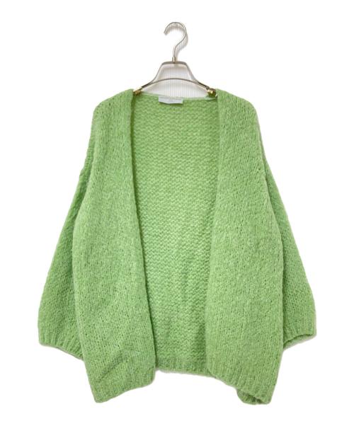 TRICOTS JEAN MARC（トリコットジーンマルク）TRICOTS JEAN MARC (トリコットジーンマルク) モヘヤ混カーディガン グリーン サイズ:下記参照の古着・服飾アイテム