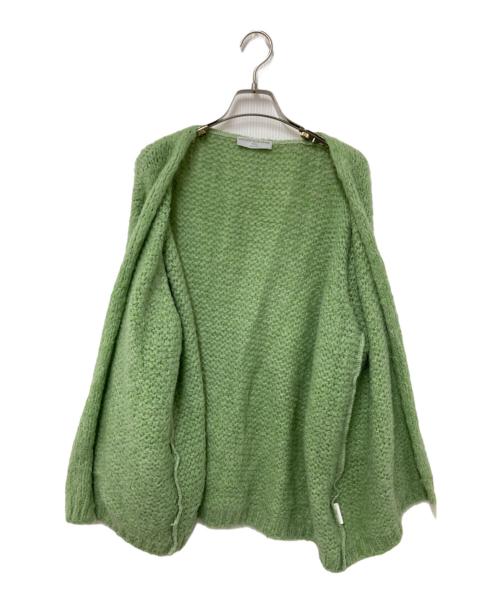 TRICOTS JEAN MARC（トリコットジーンマルク）TRICOTS JEAN MARC (トリコットジーンマルク) モヘヤ混カーディガン グリーン サイズ:下記参照の古着・服飾アイテム