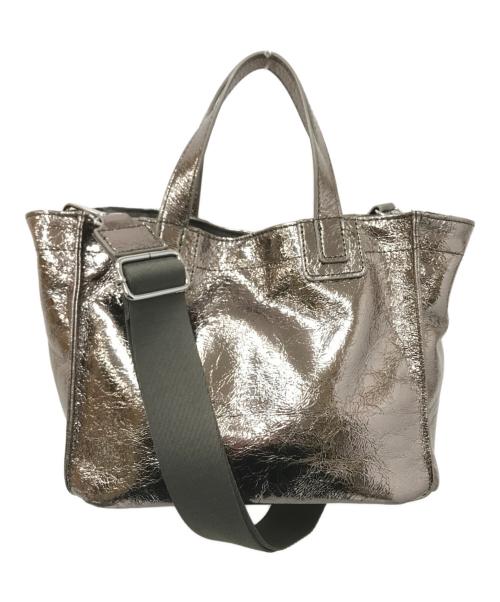 ear PAPILLONNER（イアパピヨネ）ear PAPILLONNER (イアパピヨネ) メタリックショルダーバッグ シルバー サイズ:下記参照の古着・服飾アイテム