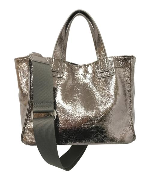 ear PAPILLONNER（イアパピヨネ）ear PAPILLONNER (イアパピヨネ) メタリックショルダーバッグ シルバー サイズ:下記参照の古着・服飾アイテム