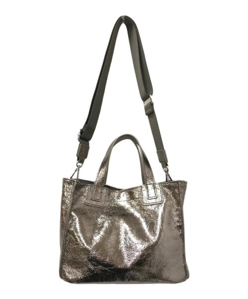 ear PAPILLONNER（イアパピヨネ）ear PAPILLONNER (イアパピヨネ) メタリックショルダーバッグ シルバー サイズ:下記参照の古着・服飾アイテム