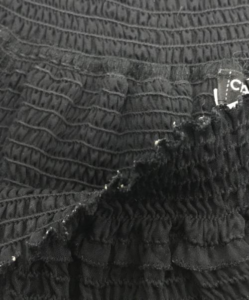 CHANEL（シャネル）CHANEL (シャネル) シルクオフショルブラウス ブラック サイズ:34の古着・服飾アイテム