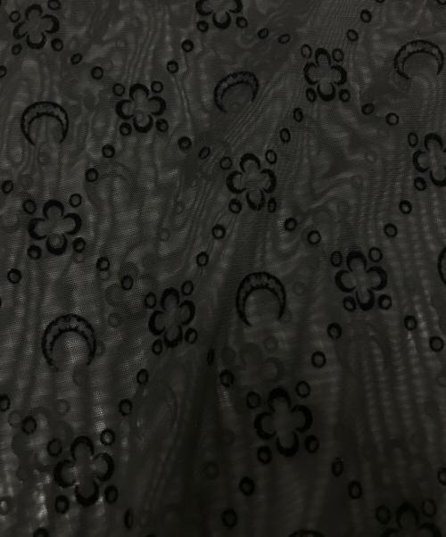 MARINE SERRE（マリーンセル）MARINE SERRE (マリーンセル) モノグラムフロックメッシュトップ ブラック サイズ:Lの古着・服飾アイテム