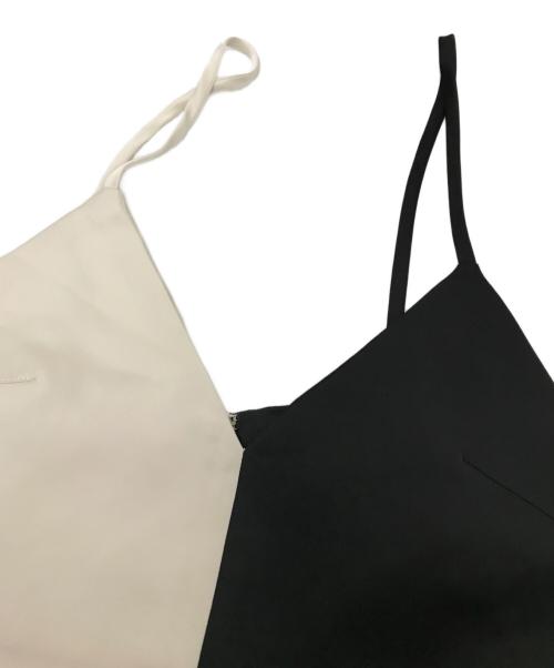 SATORUSASAKI（サトルササキ）SATORUSASAKI (サトルササキ) キャミソール ホワイト×ブラック サイズ:1の古着・服飾アイテム