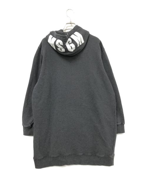 MSGM（エムエスジーエム）MSGM (エムエスジーエム) フードロゴプルオーバーパーカー グレー サイズ:XSの古着・服飾アイテム