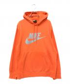 NIKEナイキ）の古着「ロゴプリントパーカー」｜オレンジ