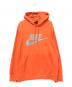 NIKE（ナイキ）の古着「ロゴプリントパーカー」｜オレンジ