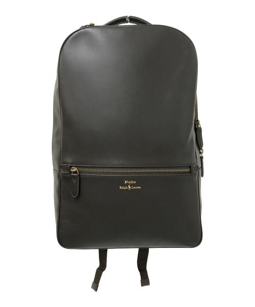 POLO RALPH LAUREN（ポロ・ラルフローレン）POLO RALPH LAUREN (ポロ・ラルフローレン) スムーズレザーバックパック ダークブラウン サイズ:下記参照の古着・服飾アイテム