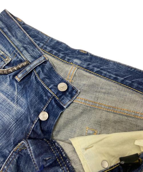 Hysteric Glamour（ヒステリックグラマー）Hysteric Glamour (ヒステリックグラマー) ダメージデニムパンツ インディゴ サイズ:Mの古着・服飾アイテム