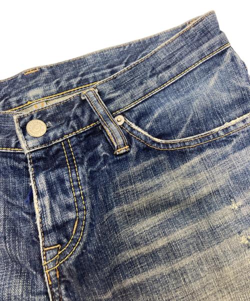 Hysteric Glamour（ヒステリックグラマー）Hysteric Glamour (ヒステリックグラマー) ダメージデニムパンツ インディゴ サイズ:Mの古着・服飾アイテム