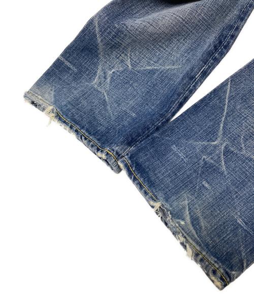 Hysteric Glamour（ヒステリックグラマー）Hysteric Glamour (ヒステリックグラマー) ダメージデニムパンツ インディゴ サイズ:Mの古着・服飾アイテム