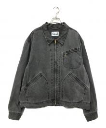 J.S HOMESTEAD（ジャーナルスタンダード ホームステッド）の古着「ピグメントキャンバス ジップジ」｜グレー