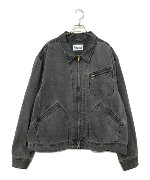 J.S HOMESTEAD（ジャーナルスタンダード ホームステッド）J.S HOMESTEAD (ジャーナルスタンダード ホームステッド) ピグメントキャンバス ジップジ グレー サイズ:Lの古着・服飾アイテム