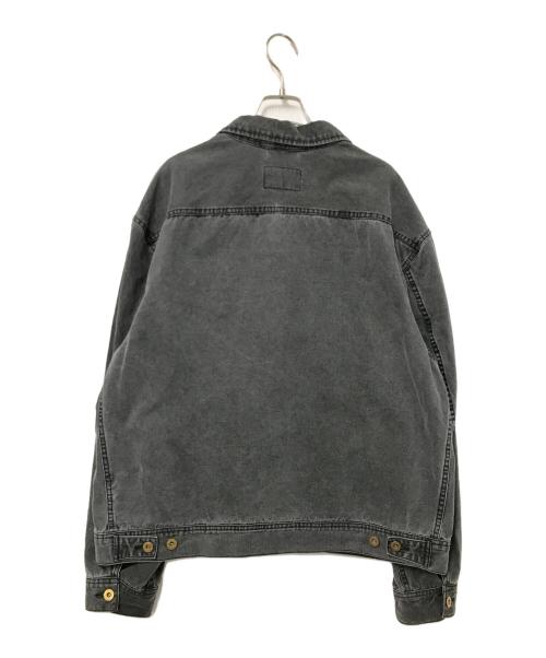 J.S HOMESTEAD（ジャーナルスタンダード ホームステッド）J.S HOMESTEAD (ジャーナルスタンダード ホームステッド) ピグメントキャンバス ジップジ グレー サイズ:Lの古着・服飾アイテム