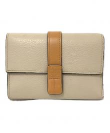 LOEWE（ロエベ）の古着「トライフォールド ウォレット」｜ベージュ