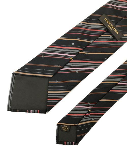 LOUIS VUITTON（ルイ ヴィトン）LOUIS VUITTON (ルイ ヴィトン) ストライプネクタイ ブラック サイズ:下記参照の古着・服飾アイテム