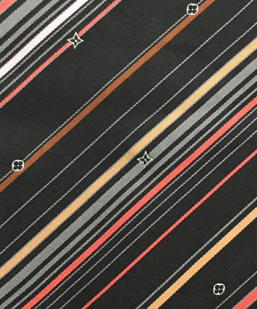 LOUIS VUITTON（ルイ ヴィトン）LOUIS VUITTON (ルイ ヴィトン) ストライプネクタイ ブラック サイズ:下記参照の古着・服飾アイテム