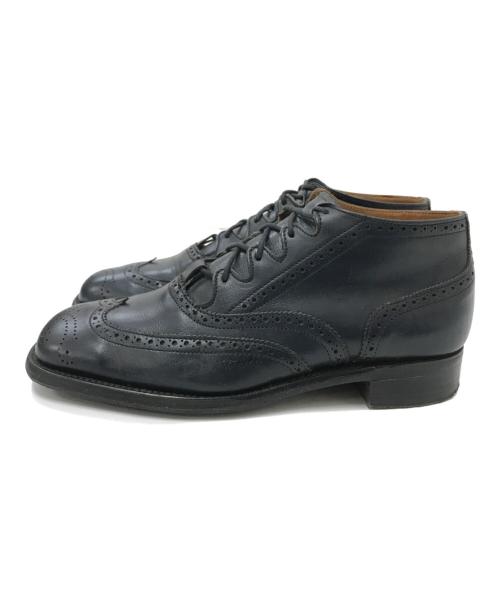 Tricker's（トリッカーズ）Tricker's (トリッカーズ) ウィングチップシューズ ブラック サイズ:4 1/2-4の古着・服飾アイテム