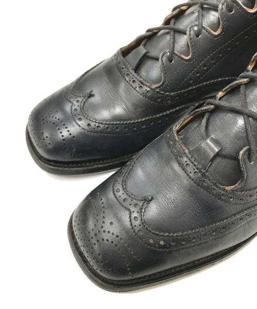 Tricker's（トリッカーズ）Tricker's (トリッカーズ) ウィングチップシューズ ブラック サイズ:4 1/2-4の古着・服飾アイテム