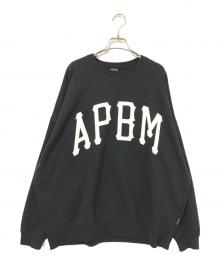 APPLEBUM（アップルバム）の古着「“APBM” Crew Sweat」｜ブラック